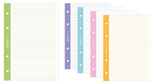 Wkład do segregatora Interdruk A5/50k linia kolorowy margines